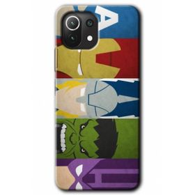 Gramaphone Xiaomi Mi 11 Lite Kılıf HD Desen Baskılı Arka Kapak - Avengers-1 Kılıf