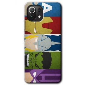 Gramaphone Xiaomi Mi 11 Lite Kılıf HD Desen Baskılı Arka Kapak - Avengers-1 Kılıf