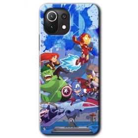 Gramaphone Xiaomi Mi 11 Lite Kılıf HD Desen Baskılı Arka Kapak - Avengers Cartoon Kılıf