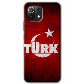 Gramaphone Xiaomi Mi 11 Lite Kılıf HD Desen Baskılı Arka Kapak - Ayyıldız Türk Kılıf