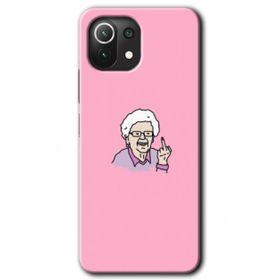 Gramaphone Xiaomi Mi 11 Lite Kılıf HD Desen Baskılı Arka Kapak - Bad Grandmother Kılıf