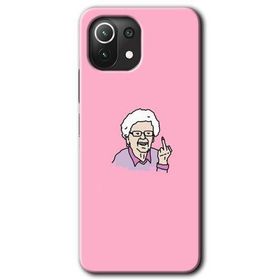 Gramaphone Xiaomi Mi 11 Lite Kılıf HD Desen Baskılı Arka Kapak - Bad Grandmother Kılıf
