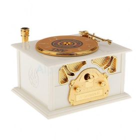 Gramofon Beyaz Müzik Kutusu