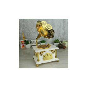 Gramofon Beyaz Müzik Kutusu
