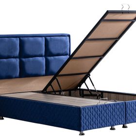 Grand 100x200 cm Lacivert New Baza ve Başlık Seti