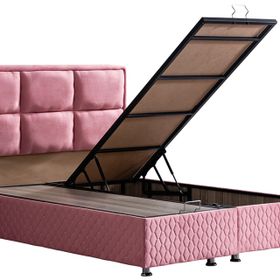 Grand 120x200 cm Pembe New Baza ve Başlık Seti