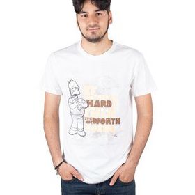Grand Wolf GW-12101 The Simpsons Beyaz Erkek T-shirt