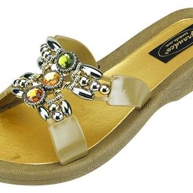 Grandco Q Slide Haki Kadın Sandalet