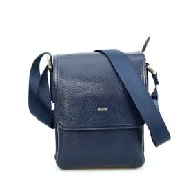 Grande 04269 Lacivert Hakiki Deri Erkek Postacı Çantası