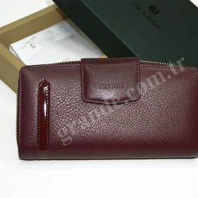 Grande 2714 Bordo Deri Kadın Cüzda