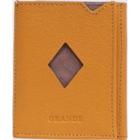 Grande 850 Sarı Hakiki Deri Erkek Cüzdan Kartlık