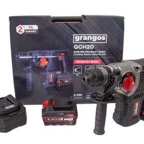 Grangos GCH20-F2 20 V 5 Ah Çift Akülü SDS-Plus Kırıcı Delici