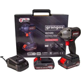 Grangos GCI20-T2 20 V 2x2 Ah Akülü Darbeli Vidalama