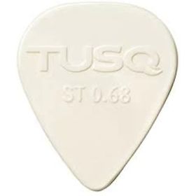 Graphtech PQP-0068-W6 Tusq Pick 0.68 mm White 6 Pack Bright Tone Pena