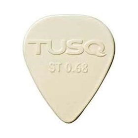 Graphtech PQP-0068-W6 Tusq Pick 0.68 mm White 6 Pack Bright Tone Pena