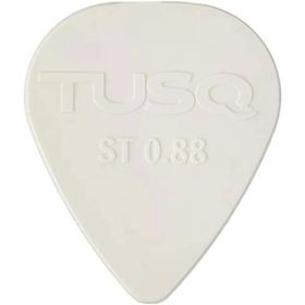 Graphtech PQP-0088-W6 Tusq Pick 0.88 mm White 6 Pack Bright Tone Pena