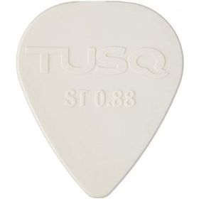 Graphtech PQP-0088-W6 Tusq Pick 0.88 mm White 6 Pack Bright Tone Pena