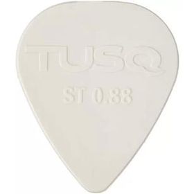 Graphtech PQP-0088-W6 Tusq Pick 0.88 mm White 6 Pack Bright Tone Pena