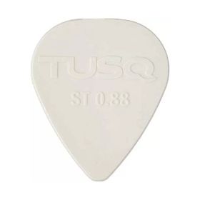 Graphtech PQP-0088-W6 Tusq Pick 0.88 mm White 6 Pack Bright Tone Pena