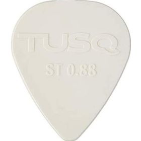 Graphtech PQP-0088-W6 Tusq Pick 0.88 mm White 6 Pack Bright Tone Pena