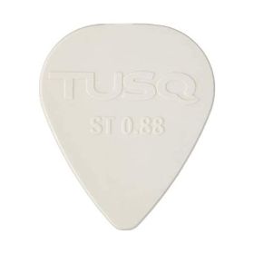 Graphtech PQP-0088-W6 Tusq Pick 0.88 mm White 6 Pack Bright Tone Pena