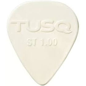 Graphtech PQP-0100-W6 TUSQ Pick 1.00 mm White 6 Pack Bright Tone Pena