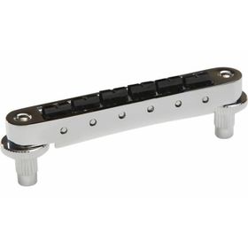 Graphtech PS-8843-C0 Resomax NV2 Autolock SS Bridge 4 mm Chrome Graph Gitar Parçası
