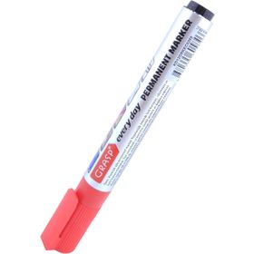 Grasp Yuvarlak Uçlu Kırmızı Permanent Markör Kalem