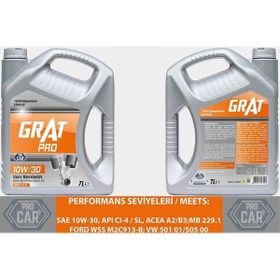 Grat CI-4 10W-30 Sentetik 7 lt Motor Yağı