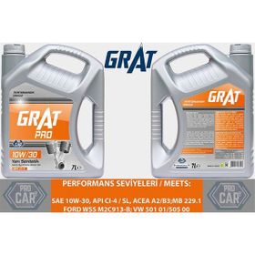 Grat CI-4 10W-30 Sentetik 7 lt Motor Yağı