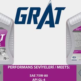 Grat GL-4 75W80 1 lt Yarı Sentetik Şanzıman Yağı