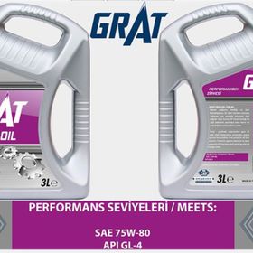 Grat GL-4 75W80 3 lt Yarı Sentetik Şanzıman Yağı