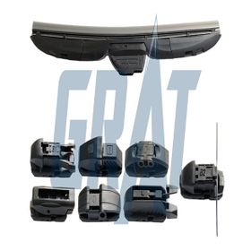 Grat Rüzgarlıklı 8 Aparatlı 350 mm Hibrit Silecek