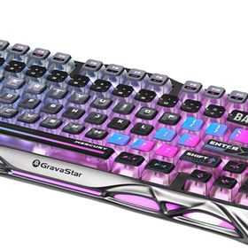 GravaStar Mercury K1 Pro RGB Kablosuz Mekanik Alüminyum Çerçeveli İngilizce Q Gaming Klavye