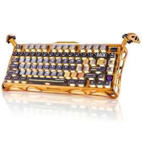 Gravastar Mercury K1 Pro Rgb Kablosuz Sarı Mekanik Oyuncu Klavyesi