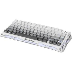 GravaStar Mercury K1 RGB Kablosuz Mekanik Alüminyum Çerçeveli İngilizce Q Beyaz Gaming Klavye