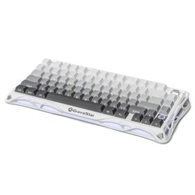 GravaStar Mercury K1 RGB Kablosuz Mekanik Alüminyum Çerçeveli İngilizce Q Beyaz Gaming Klavye