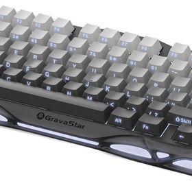 GravaStar Mercury K1 RGB Kablosuz Mekanik Alüminyum Çerçeveli İngilizce Q Siyah Gaming Klavye