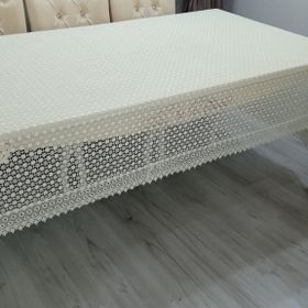 Gravel Krem Papatya 180x280 cm Örgü Masa Örtüsü