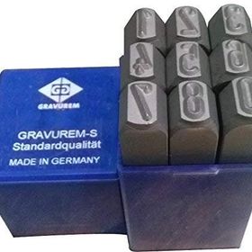 Gravurem 4 mm Çelik Rakam Takımı