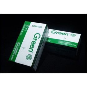 Green 100 Adet Large Lateks Pudralı Eldiven