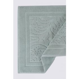 Green Black Penye Jakarlı Mint 50x80 Cm Elenora Banyo Paspası