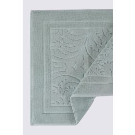 Green Black Penye Jakarlı Mint 50x80 Cm Elenora Banyo Paspası