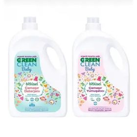 Green Clean 2750 ml Baby Çamaşır Deterjan + 2750 ml Yumuşatıcı (2 adet)