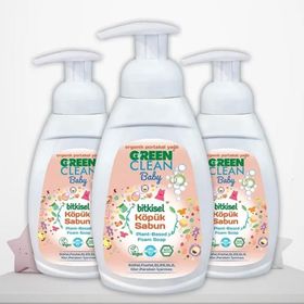 Green Clean 3x450 ml Portakal Yağlı Baby Köpük Sabun