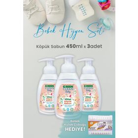 Green Clean 3x450 ml Portakal Yağlı Baby Köpük Sabun