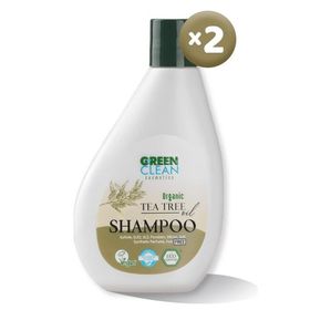 Green Clean Tea Tree 2x275 ml Şampuan
