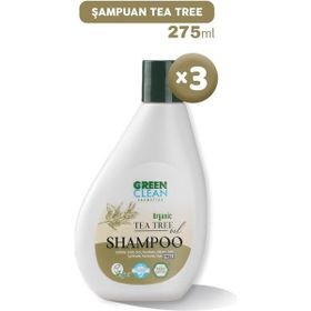 Green Clean Tea Tree 3x275 ml Şampuan