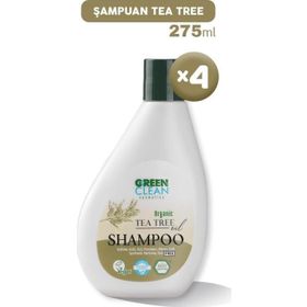 Green Clean Tea Tree 4x275 ml Şampuan