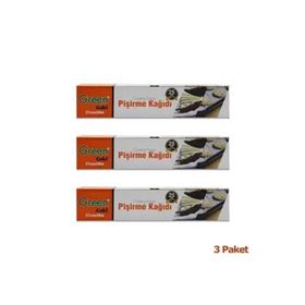 Green Cuki 37 cm 50 Metre 3 Kutu Yağlı Fırın Tepsi Pişirme Kızartma Kağıdı